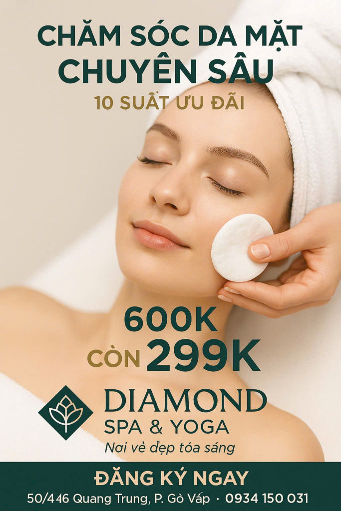 CHĂM SÓC DA MẶT CHUYÊN SÂU – ƯU ĐÃI CỰC HOT CHỈ 299K!